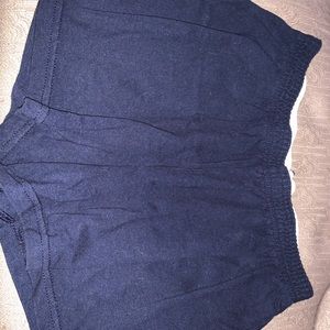 Dark navy blue athletic shorts